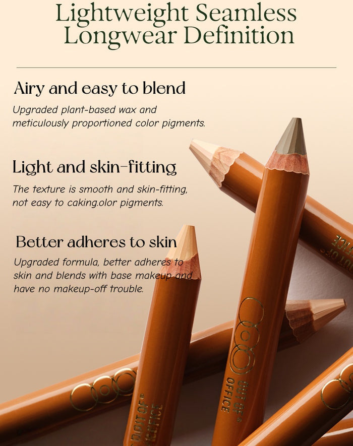 OUT-OF-OFFICE Double-head 3D Contour & Highlighter Pen T4818