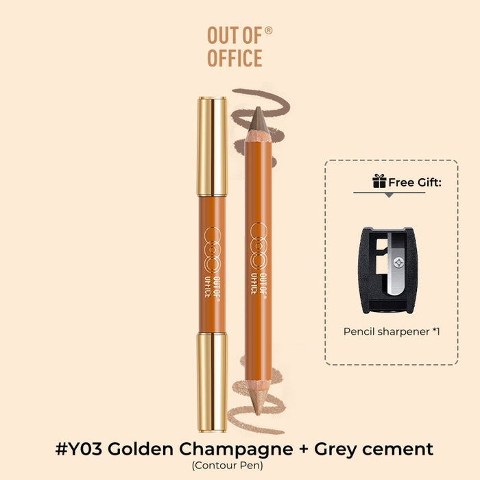 #Y03 Golden Champagne + Grey cement (Contour Pen)
