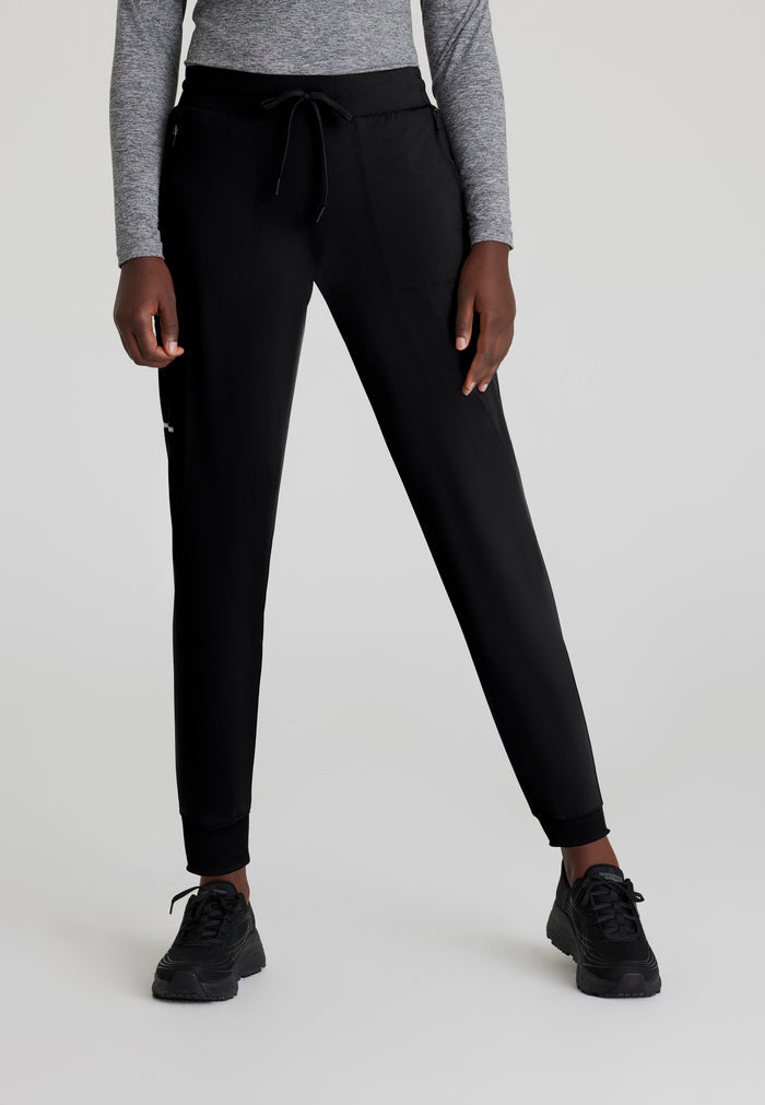 Pace Knit Jogger - Black - Grey's Anatomy Scrubs