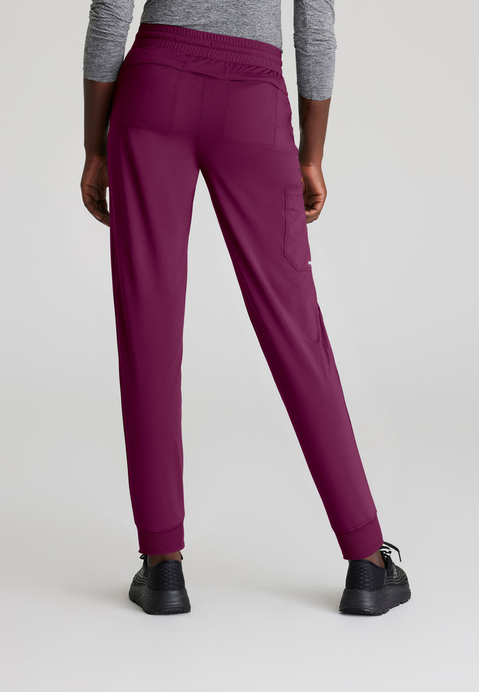 Pace Knit Jogger - Wine - Grey's Anatomy Scrubs