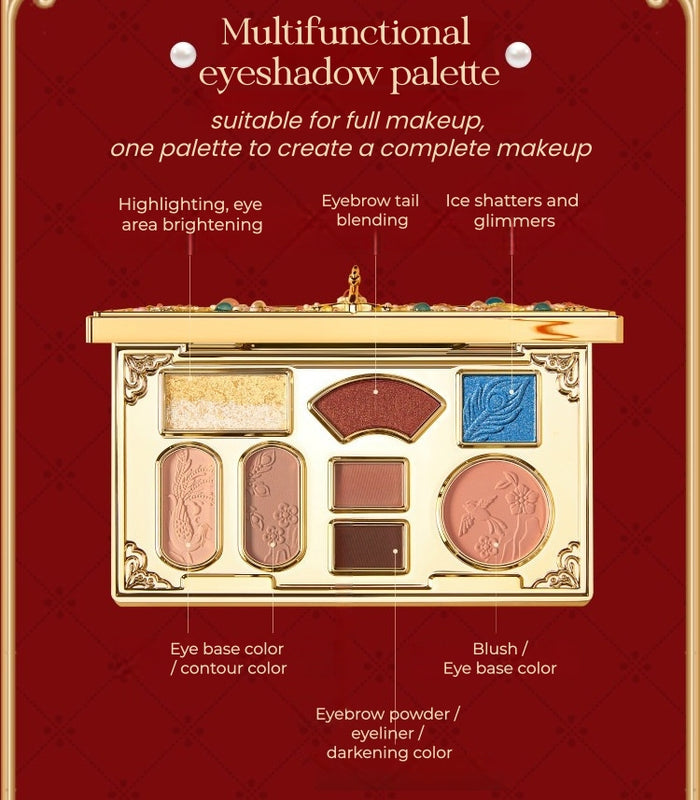 PALACE MUSEUM Phoenix Crown Collection 8-color Eyeshadow Palette T5497