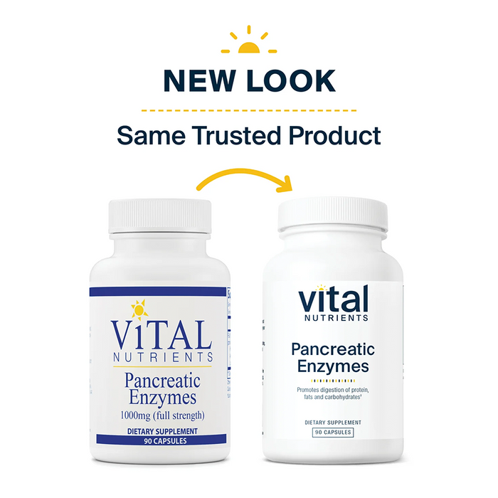 Pancreatic Enzymes 1000mg (full strength) by Vital Nutrients