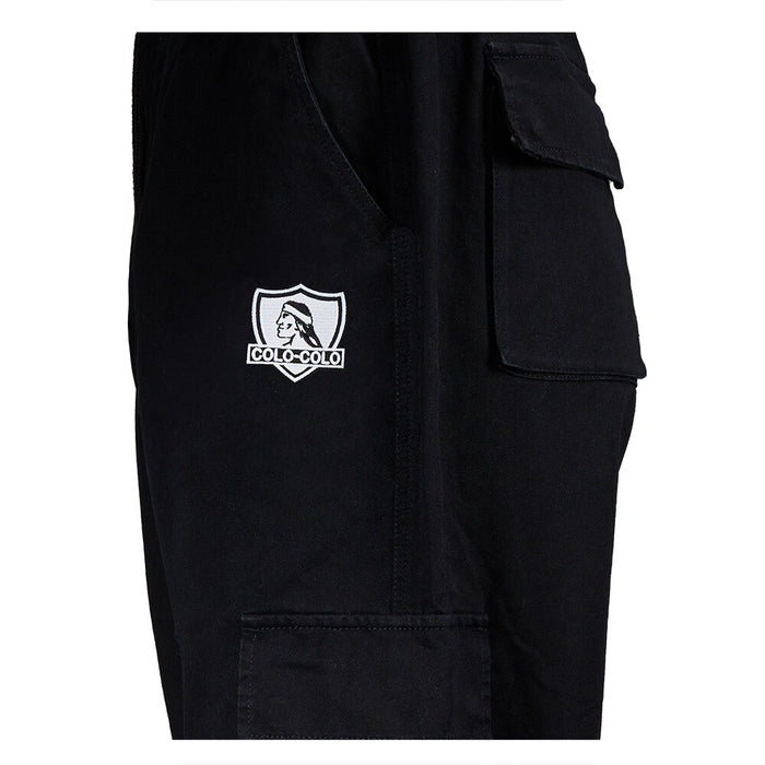Pantalón Colo Colo Urbano Hombre Cargo Negro