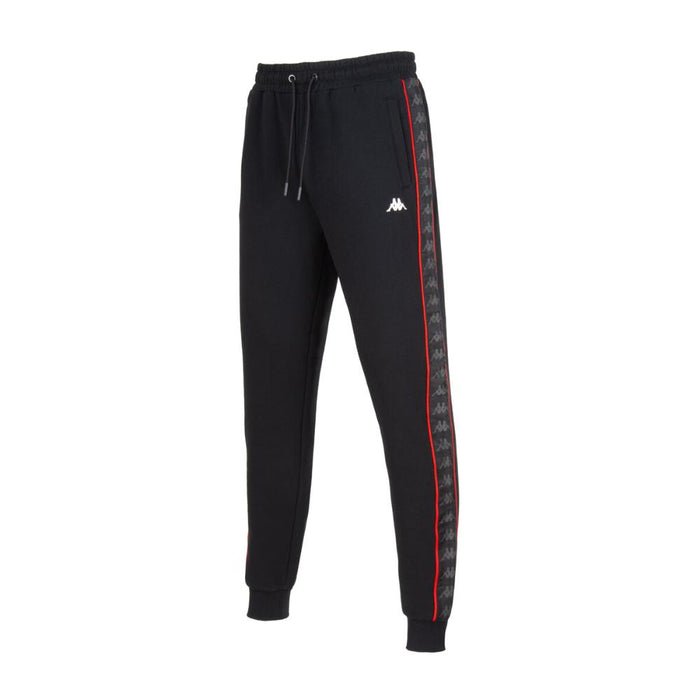 Pantalon Men Black Banda Black Red