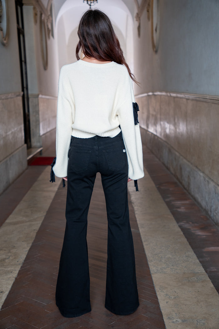 Pantalone Denim Black Jeans Aniye By