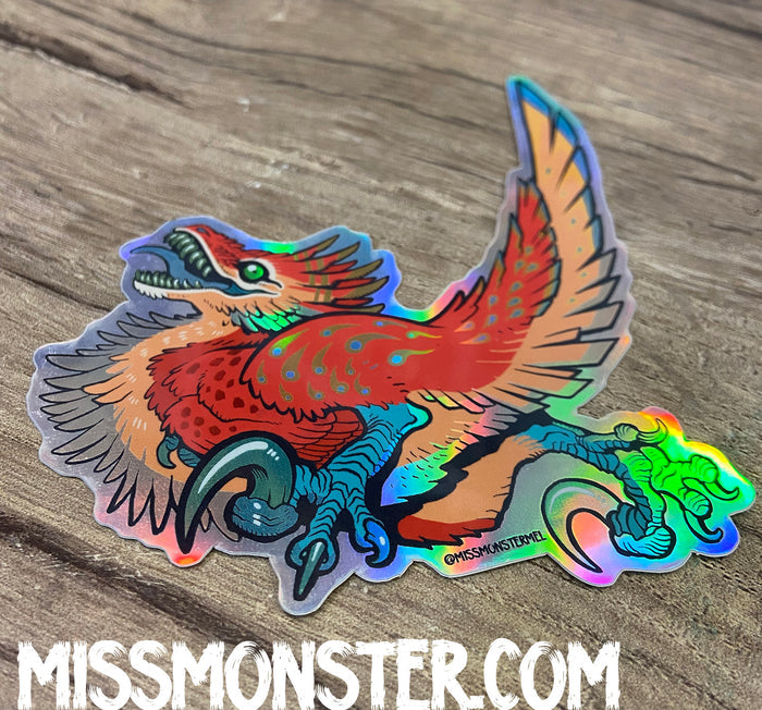 PATREON- RAPTOR HOLOGRAPHIC STICKER 3 PACK