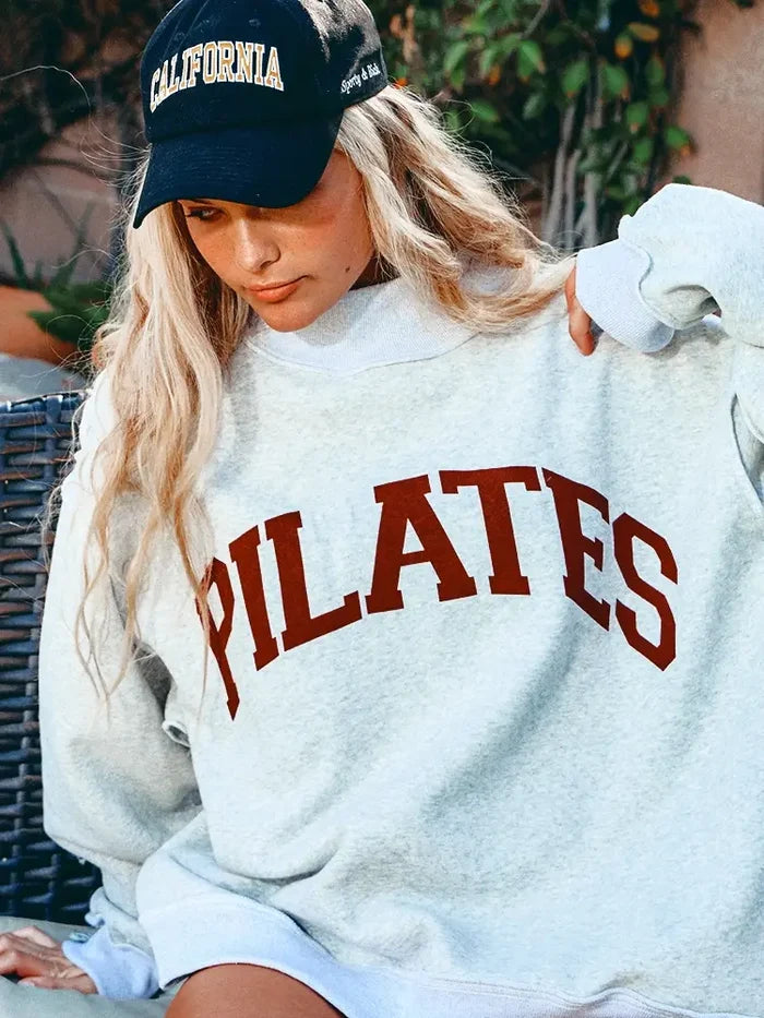 PILATES & YOGA reversible mock neck