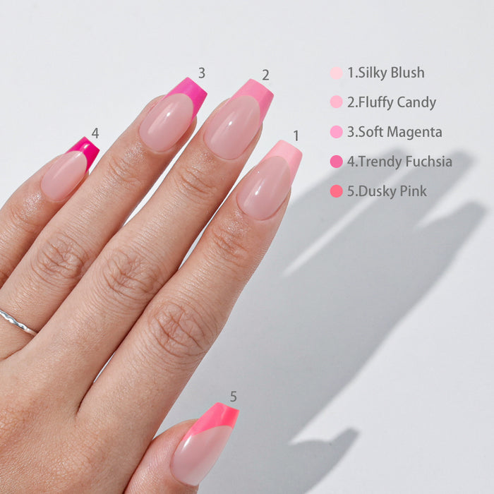 Pink Pastel Tips | Medium Coffin | ProTips
