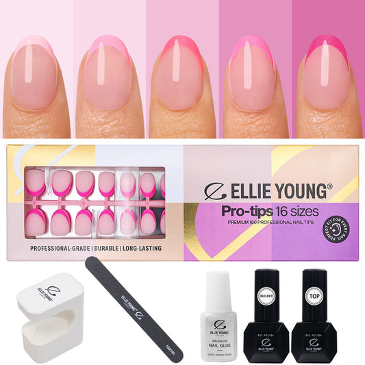 Pink Pastel Tips | Short Oval| ProTips