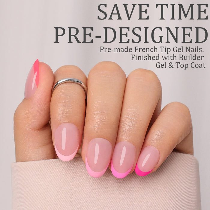 Pink Pastel Tips | Short Oval| ProTips
