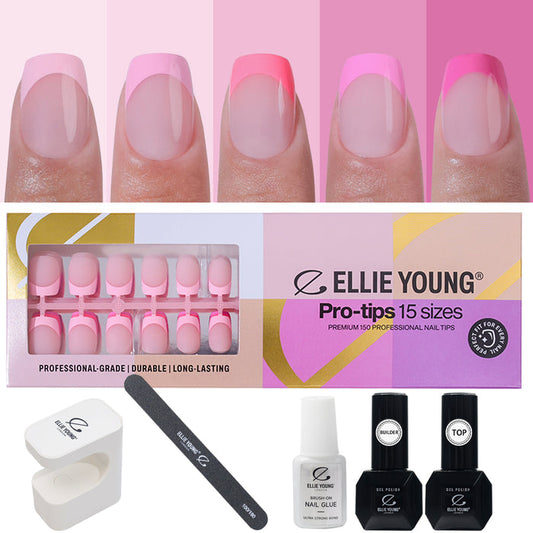 Pink Pastel Tips | Short Square | ProTips