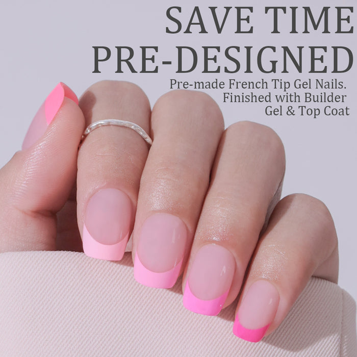 Pink Pastel Tips | Short Square | ProTips