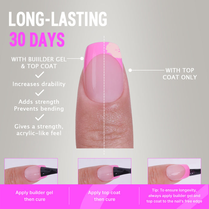 Pink Pastel Tips | Short Square | ProTips