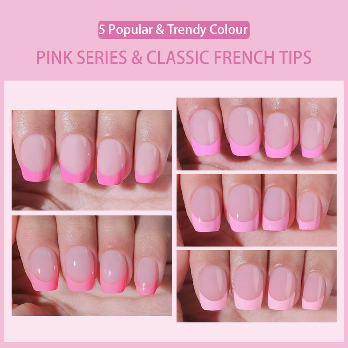 Pink Pastel Tips | Short Square | ProTips