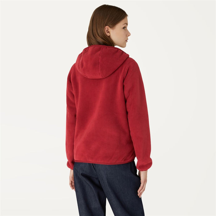 Polar Women Reversible K-Way Lily Red Dark Beige Grey