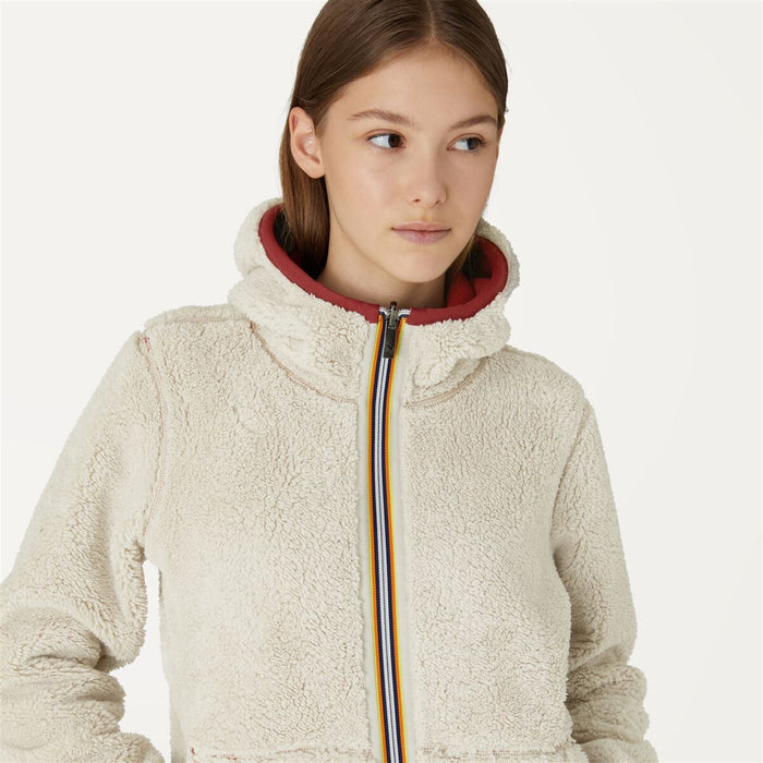 Polar Women Reversible K-Way Lily Red Dark Beige Grey