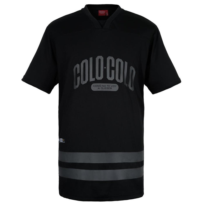 Polera Colo Colo Hombre Como no te voy a querer Negro