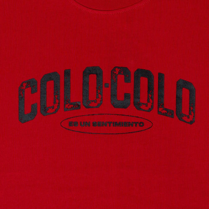 Polera Colo Colo Hombre Es un sentimiento Rojo