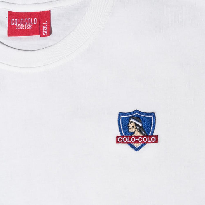 Polera Colo Colo Hombre Insignia Blanco