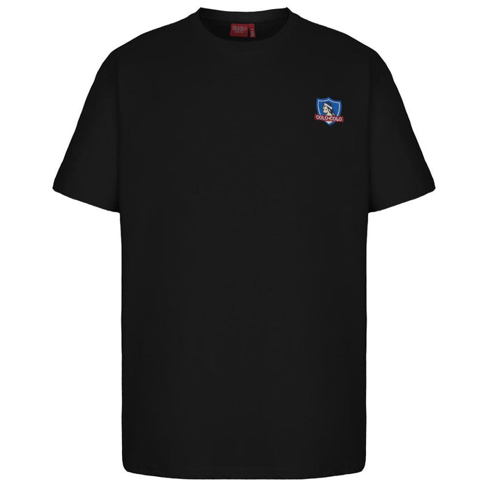 Polera Colo Colo Hombre Insignia Negro