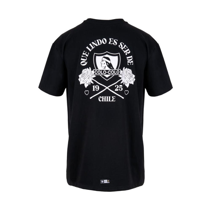 Polera Colo Colo Hombre Que lindo es ser de CC Negro