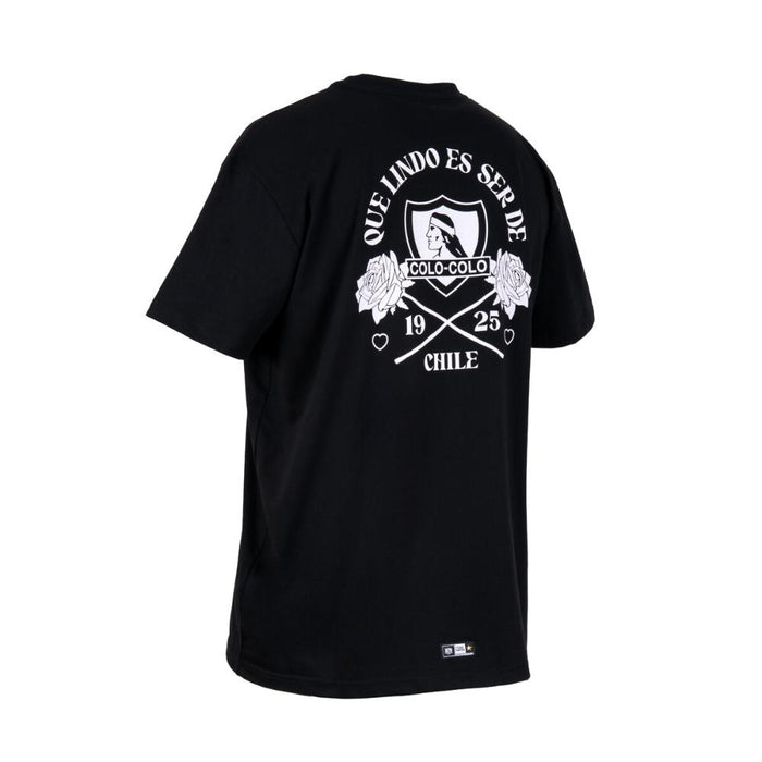 Polera Colo Colo Hombre Que lindo es ser de CC Negro