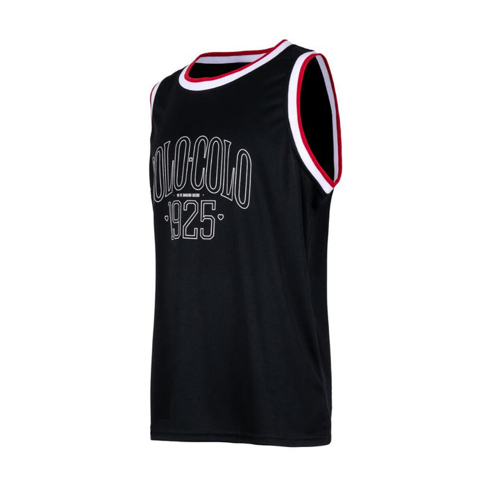 Polera Colo Colo Hombre Sin Manga Negro
