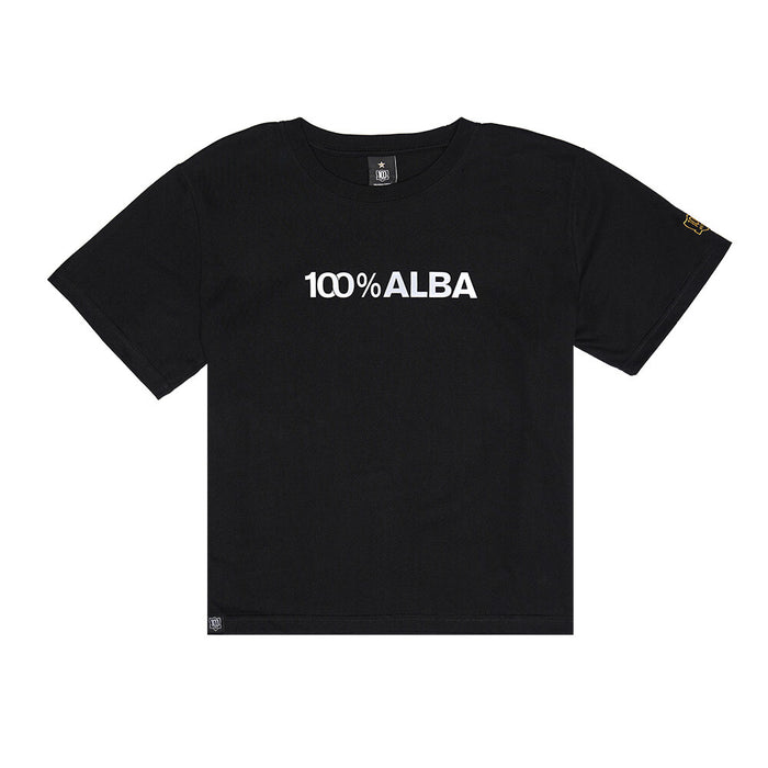 Polera Colo Colo Urbano Centenario Mujer Negro 100% Alba