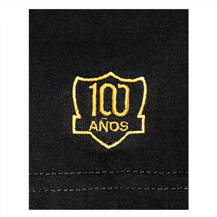 Polera Colo Colo Urbano Centenario Mujer Negro 100% Alba