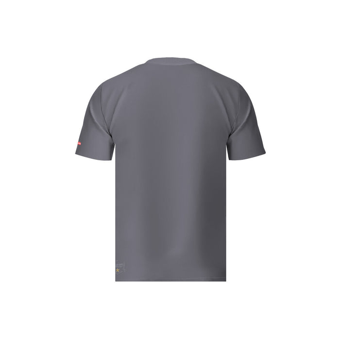 Polera Colo Colo Urbano Hombre Gris Escudo Negro