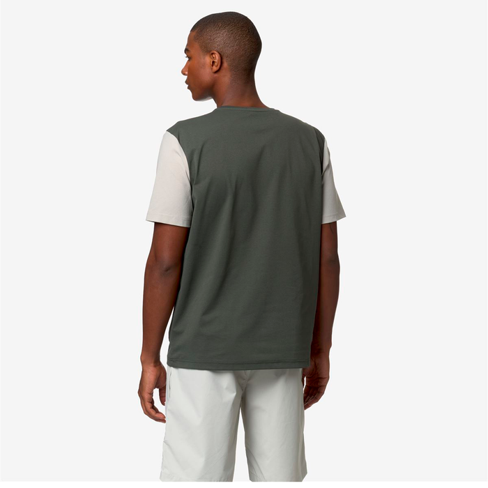 Polera K-Way Leonardo Fioravanti Seril Green Blackish Beige
