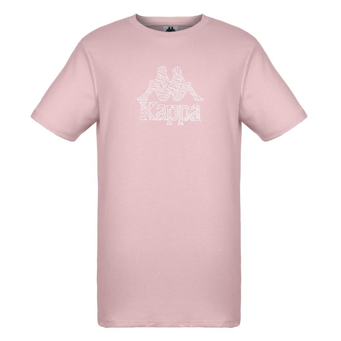 Polera Kappa Men Logo Topographic Light Pink