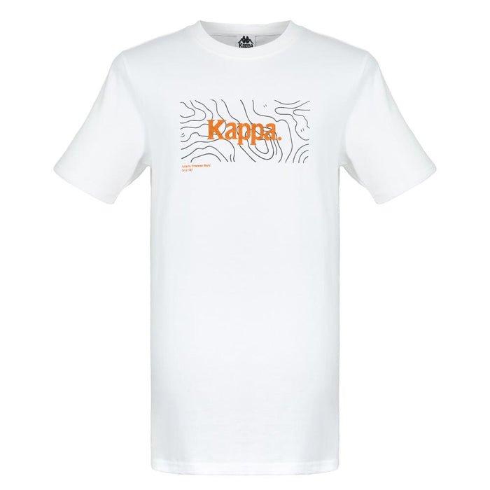 Polera Kappa Men Topographic White