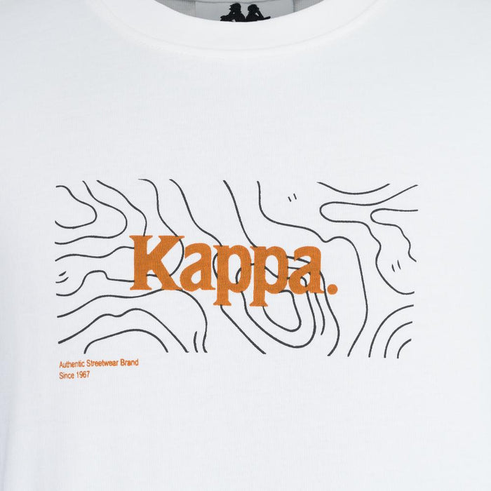 Polera Kappa Men Topographic White