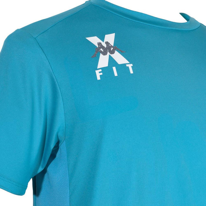 Polera Men Kappa Kombat X Fit Turquoise