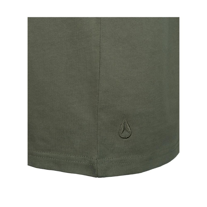 Polera Nixon Men Small Logo Green