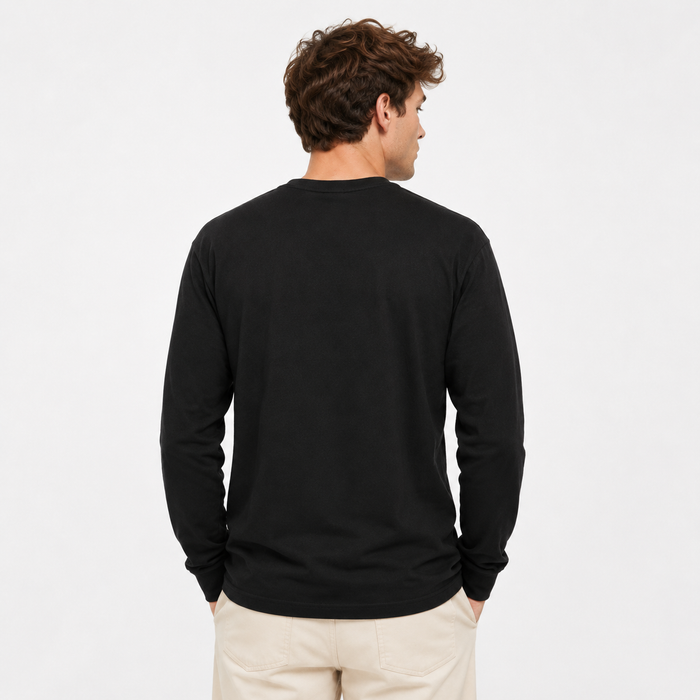 Polera Stance Manga Larga Hot And Fresh Black
