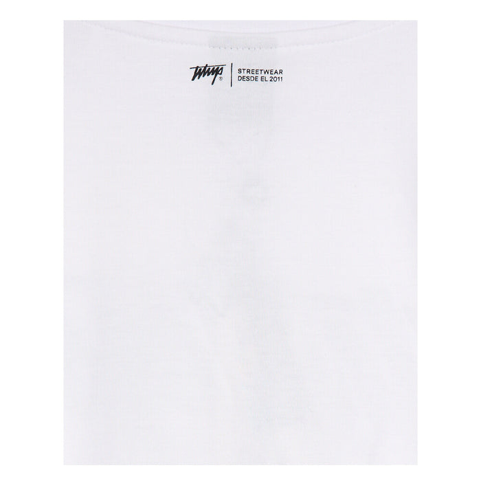Polera Whatup Hombre Icon Logo White Black