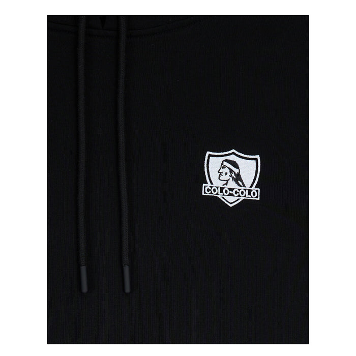 Polerón Colo Colo Urbano Full Zipper Block Color Negro Blanco