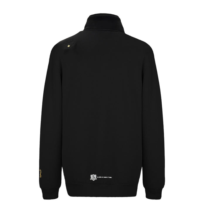 Polerón Colo Colo Urbano Full Zipper Mujer Negro