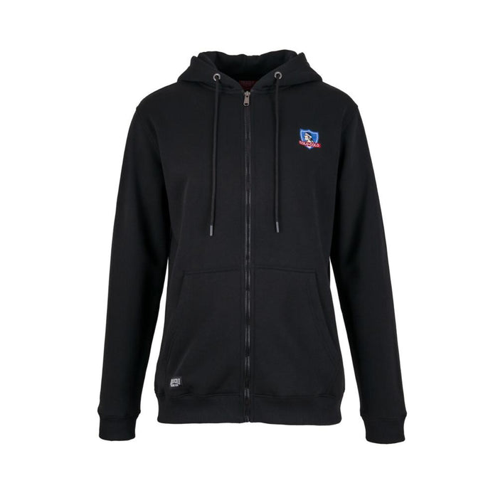 Poleron Colo Colo Urbano Hombre "Escudo" Negro