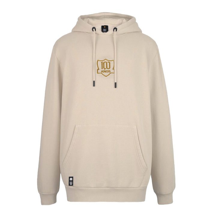 Polerón Colo Colo Urbano Hoodie Beige 100 años