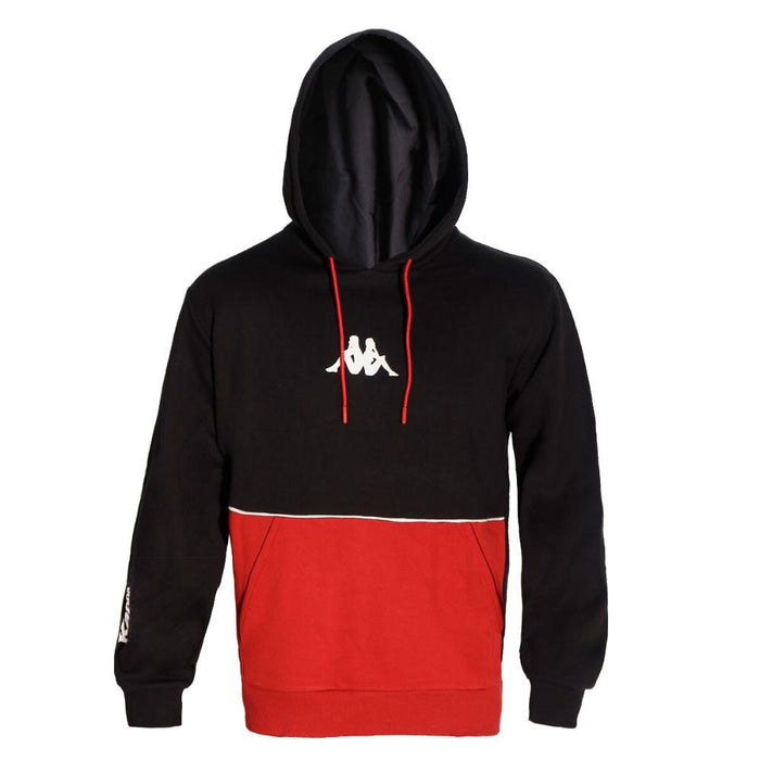 Póleron Hoodie Men Black Split Red