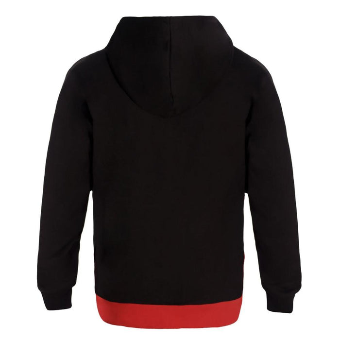 Póleron Hoodie Men Black Split Red