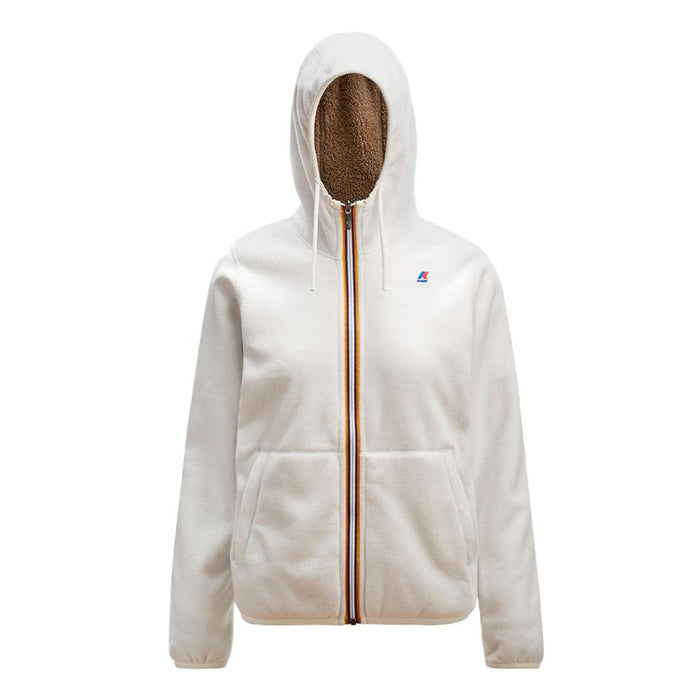 Polerón Lily Polar Reversible White Milk Beige Taupe