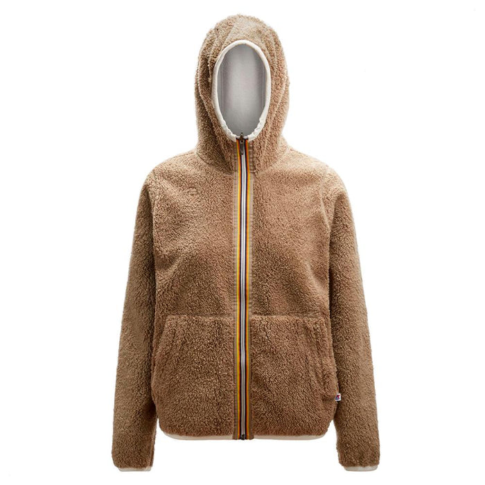 Polerón Lily Polar Reversible White Milk Beige Taupe