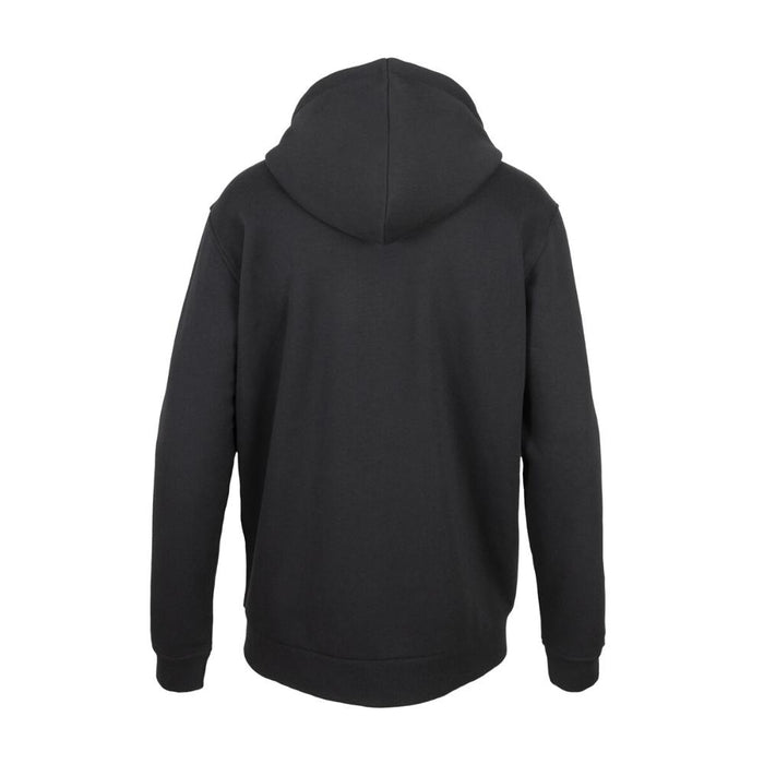 Polerón Men Full Zipper Black Logo White