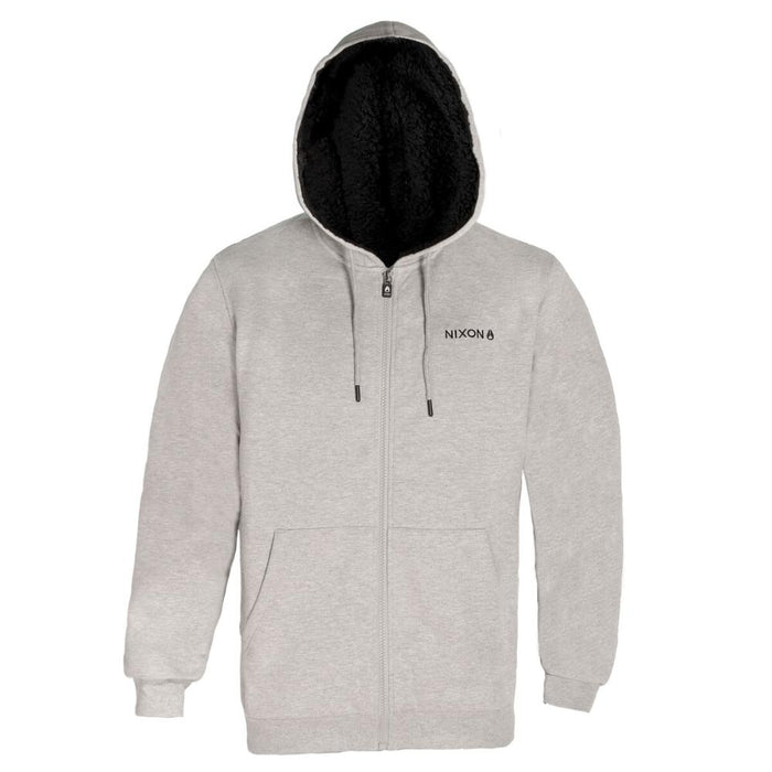 Poleron Men Full Zipper Grey Chiporro Black