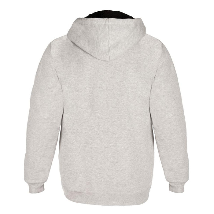 Poleron Men Full Zipper Grey Chiporro Black