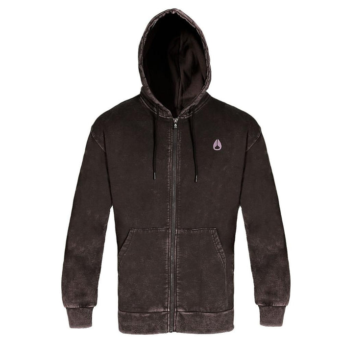Poleron Men Full zipper "No Time To Stop" Black